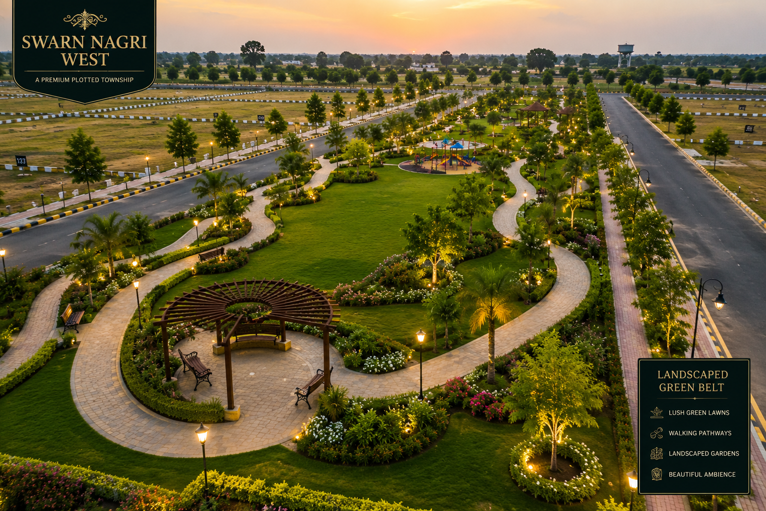 Landscaped Green Belt
